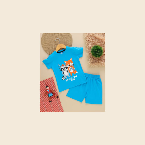 Boys’ Cotton T-Shirt Shorts Set