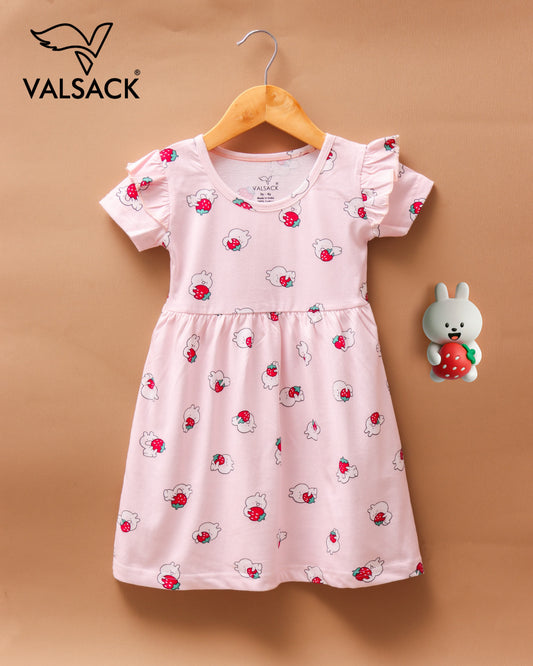 Girls Frill Sleeves Frocks 1.0