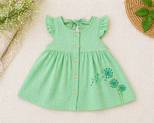 Muslin Embroidered Frock