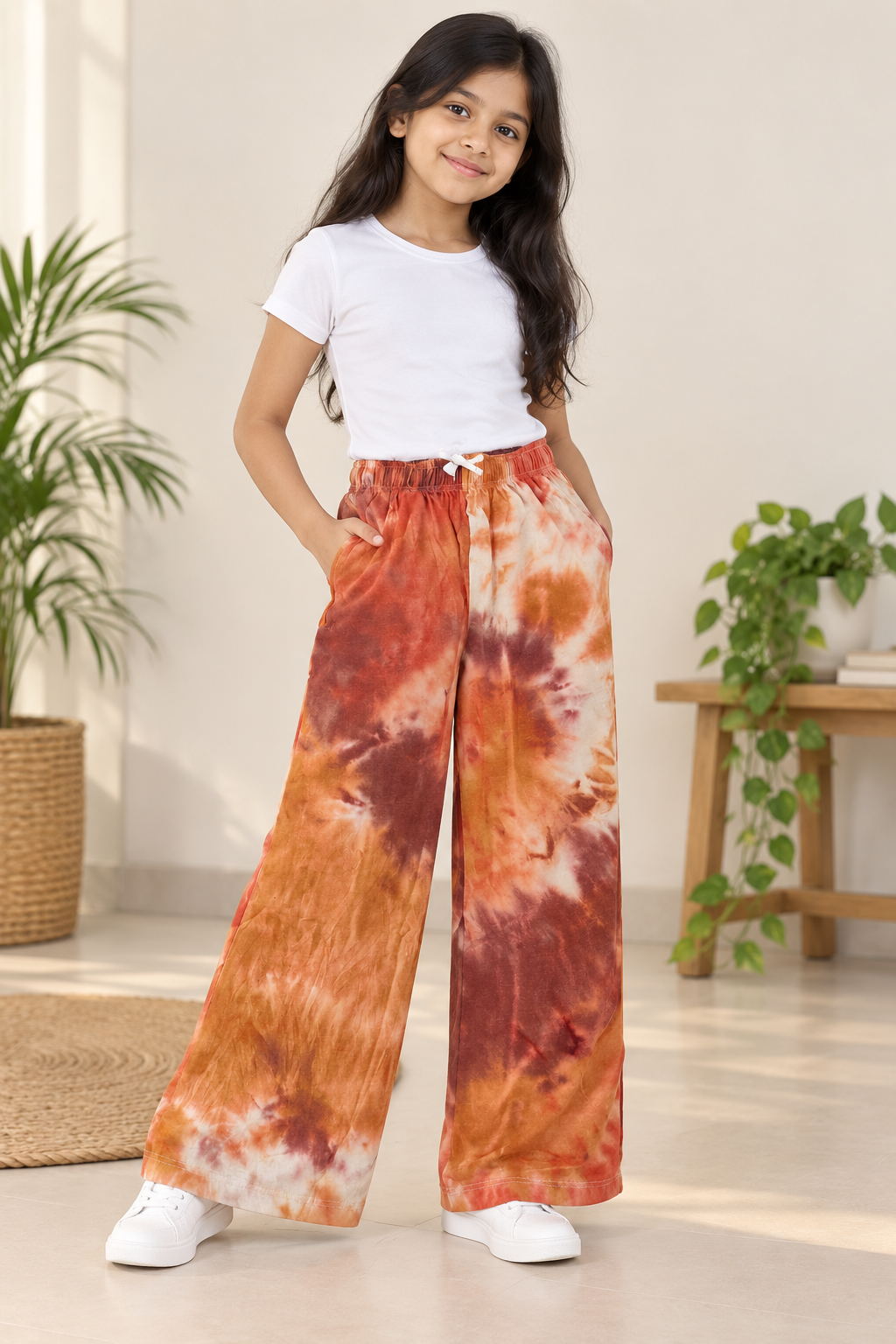 Rust Brown Tie Dye