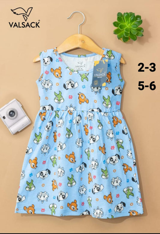 Girls Sleeveless  Frocks 1.0