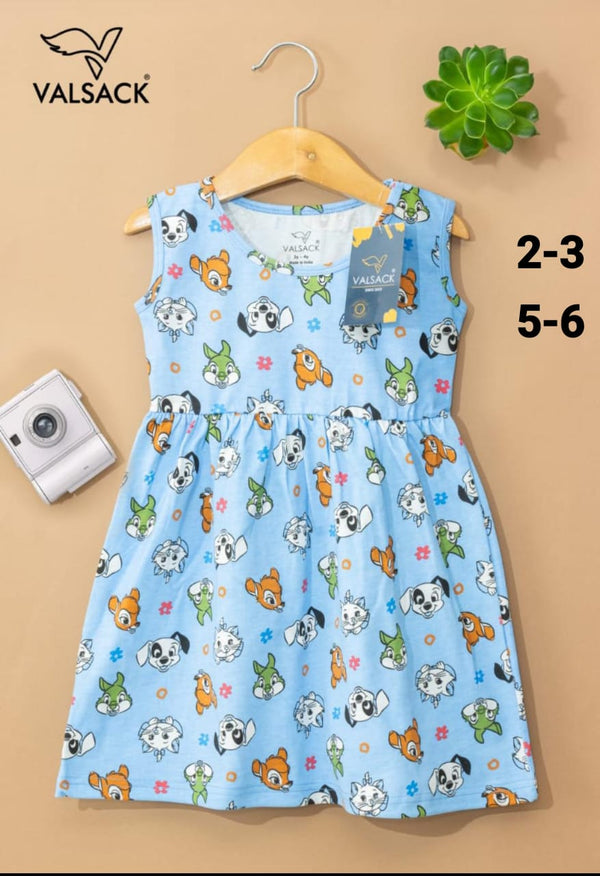 Girls Sleeveless  Frocks 1.0
