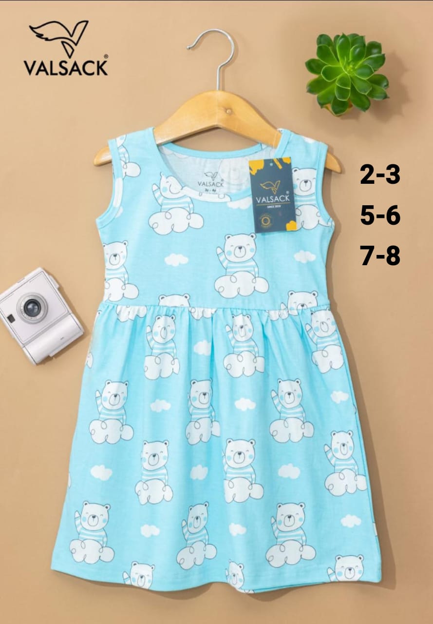 Girls Sleeveless  Frocks 1.0