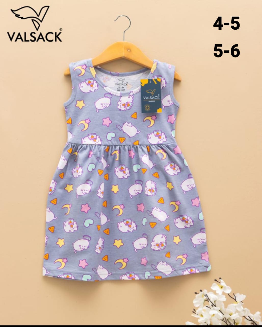 Girls Sleeveless  Frocks 1.0