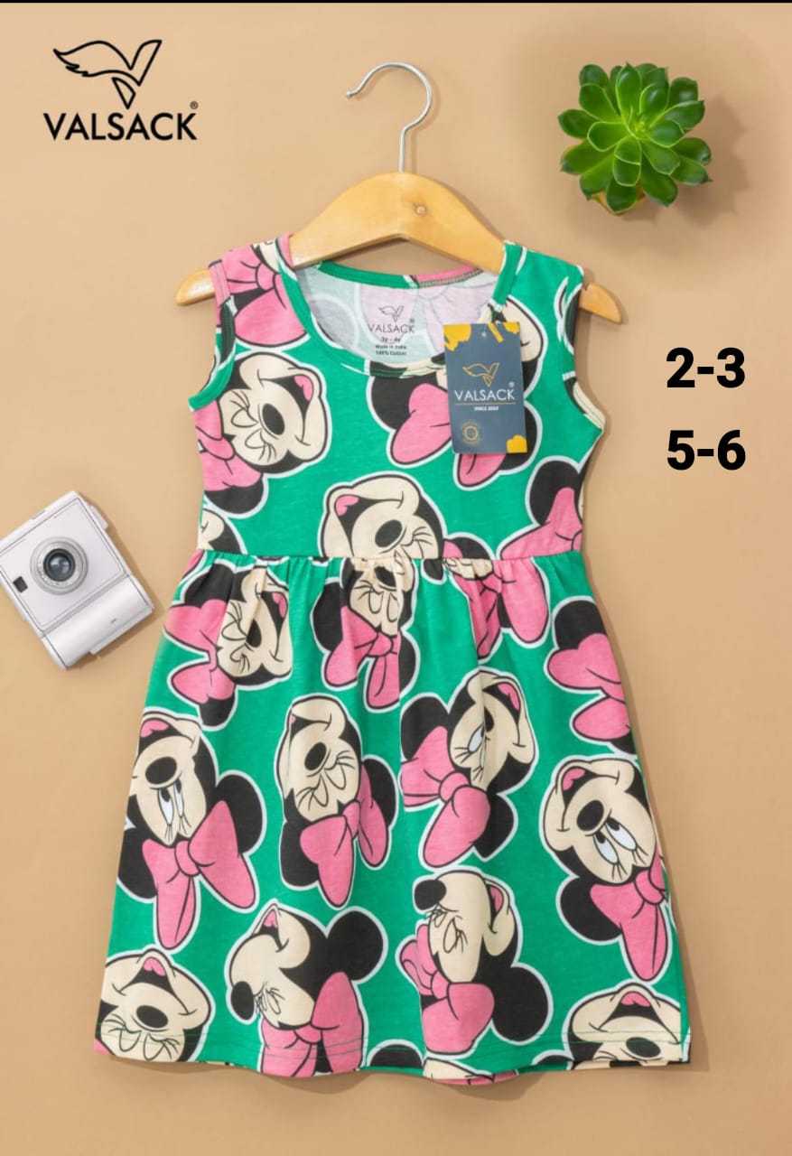 Girls Sleeveless  Frocks 1.0