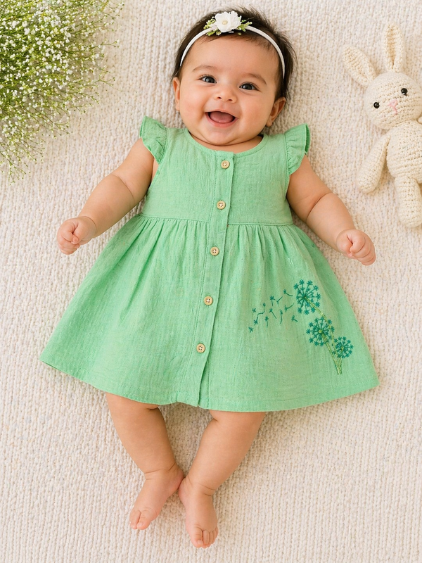 Muslin Embroidered Frock