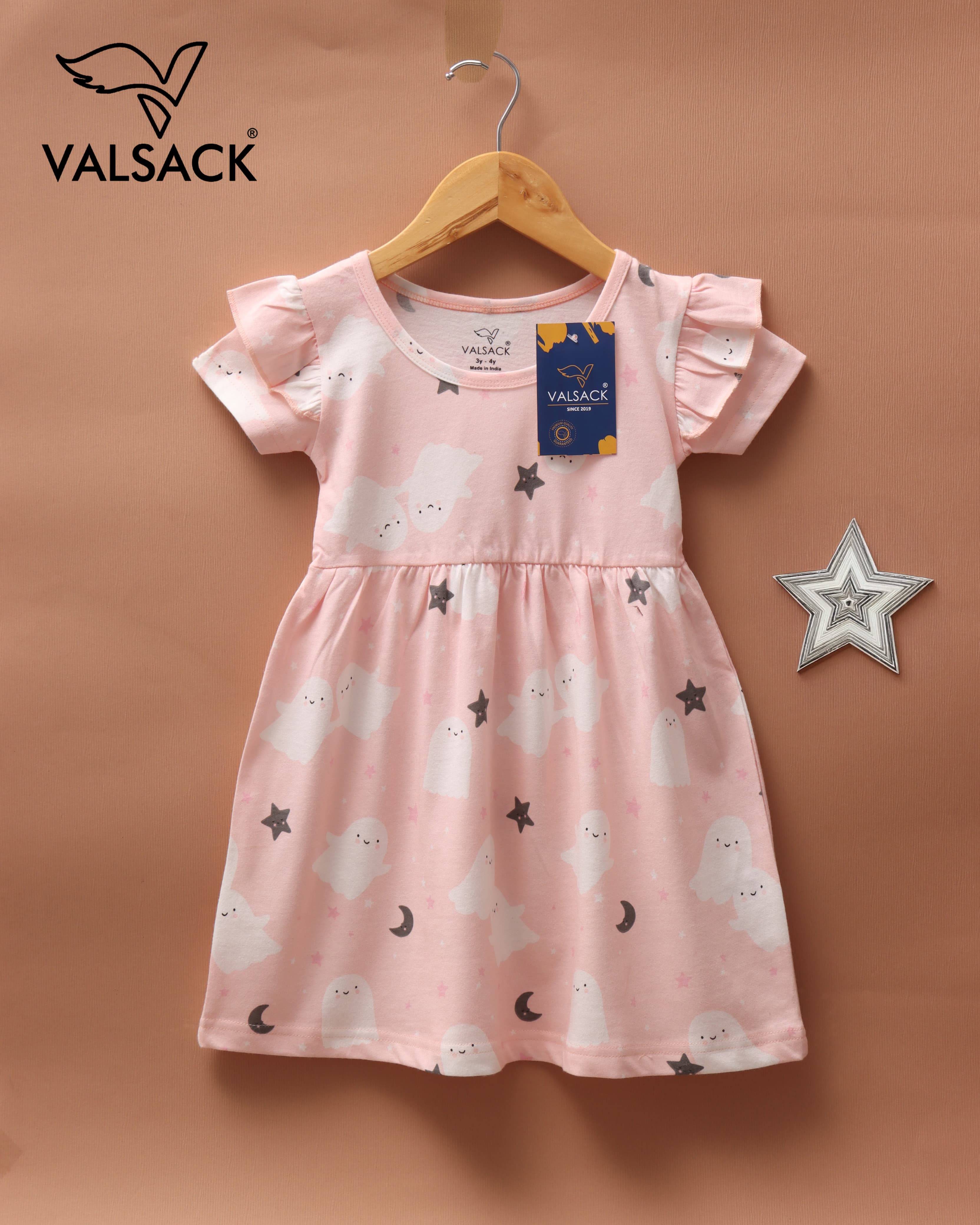 Girls Frill Sleeves Frocks 1.0