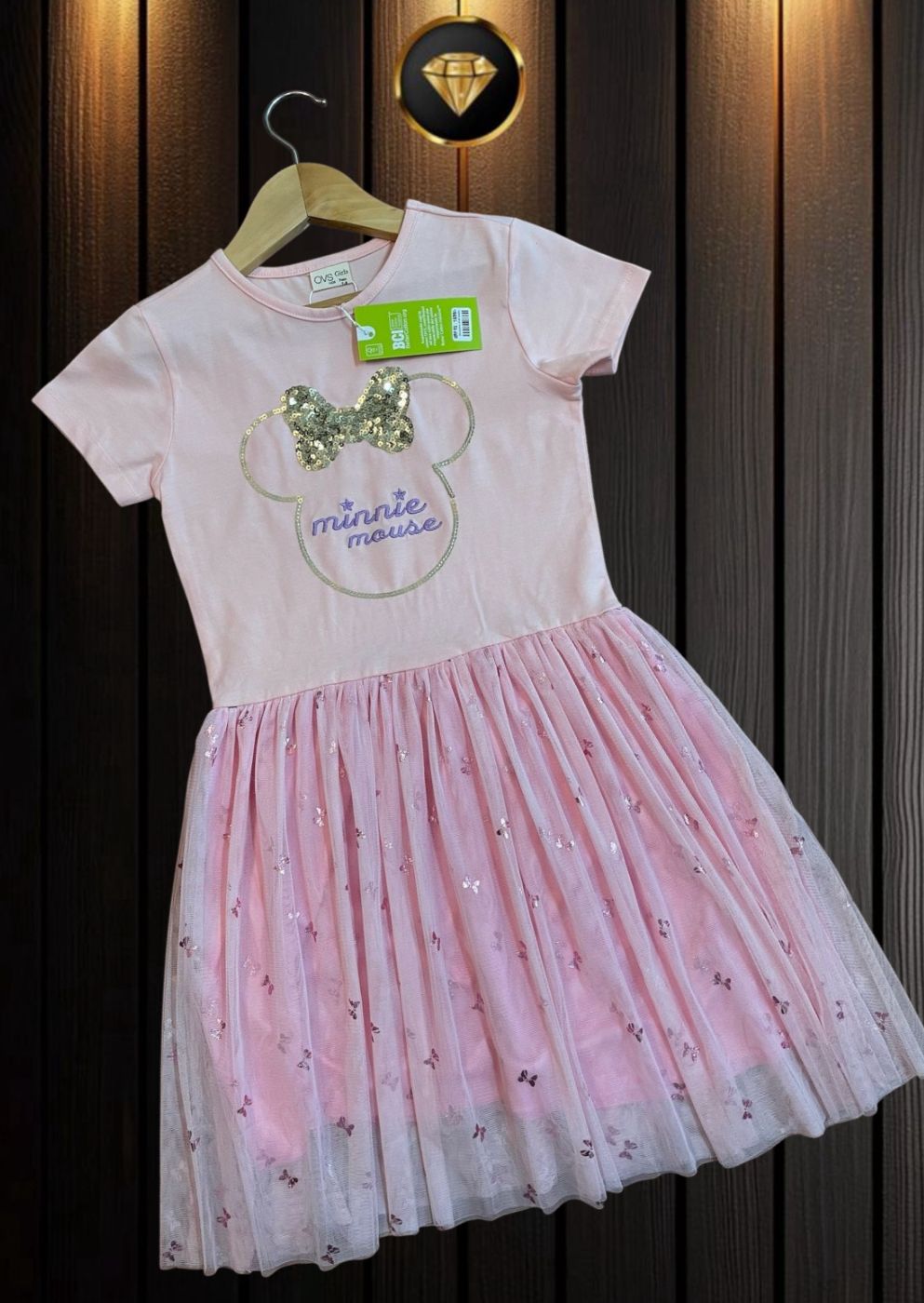 Girls Cotton Yoke Netted Frocks