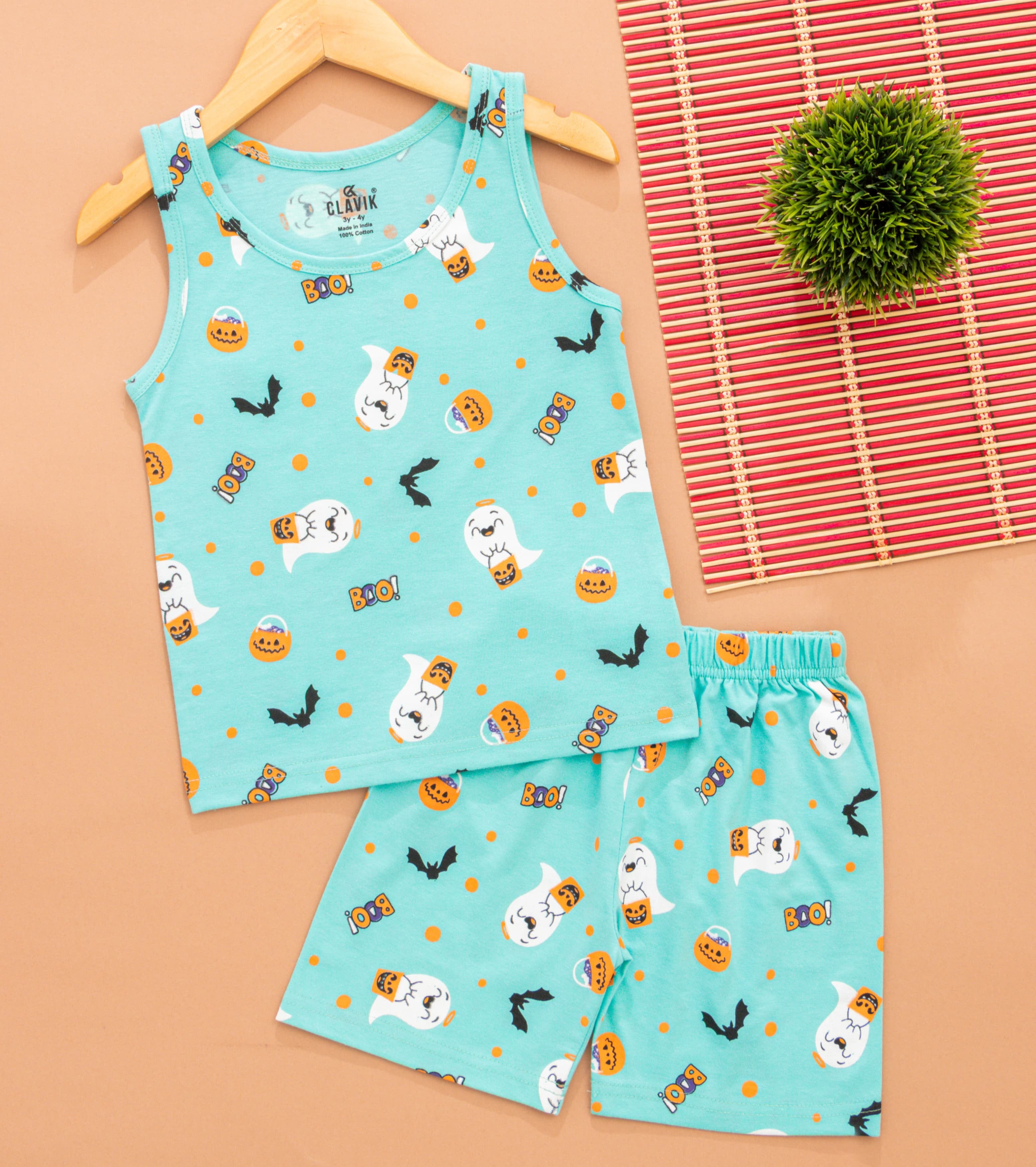 Boys Sleeveless T-Shirt with Shorts