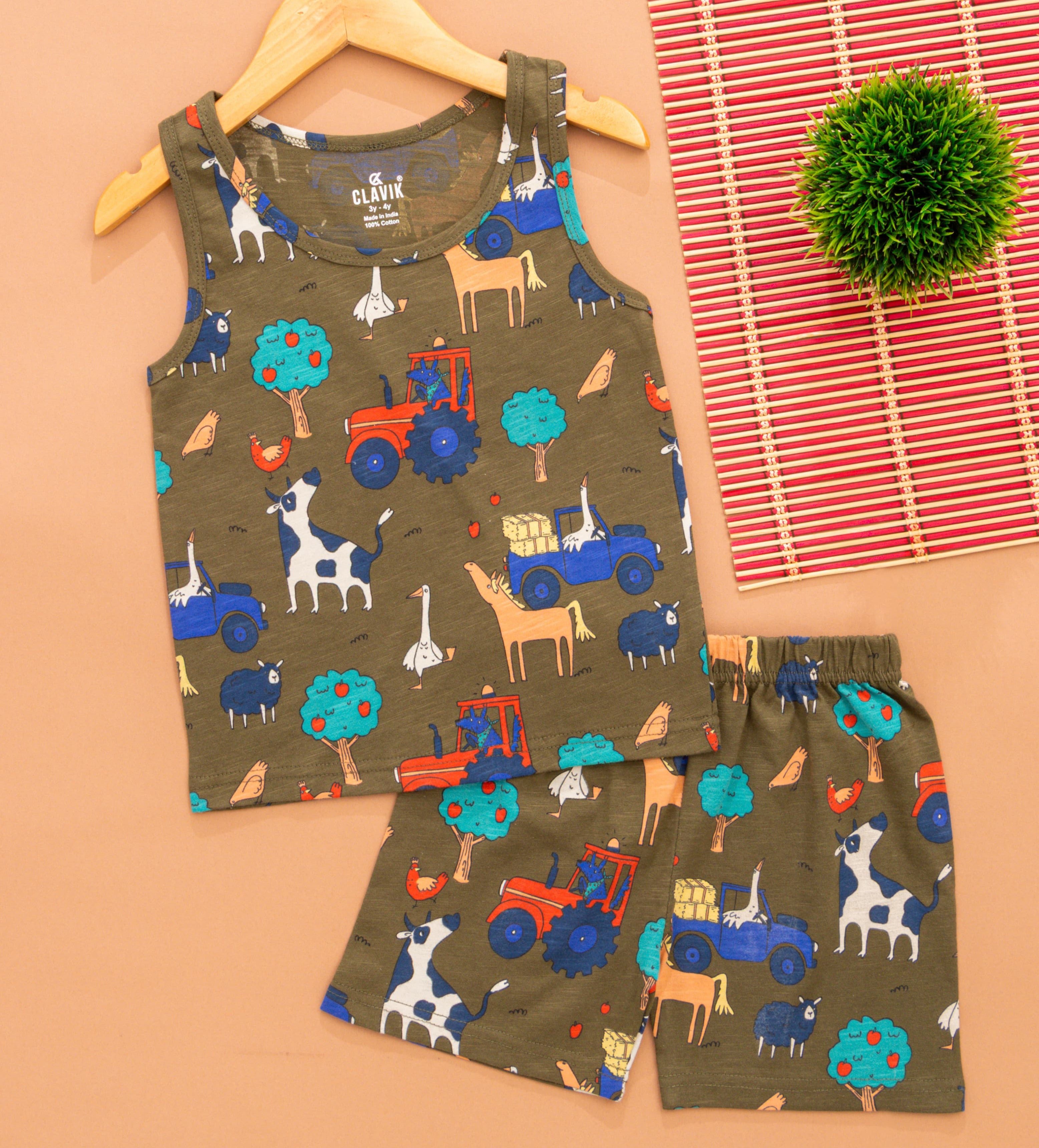 Boys Sleeveless T-Shirt with Shorts