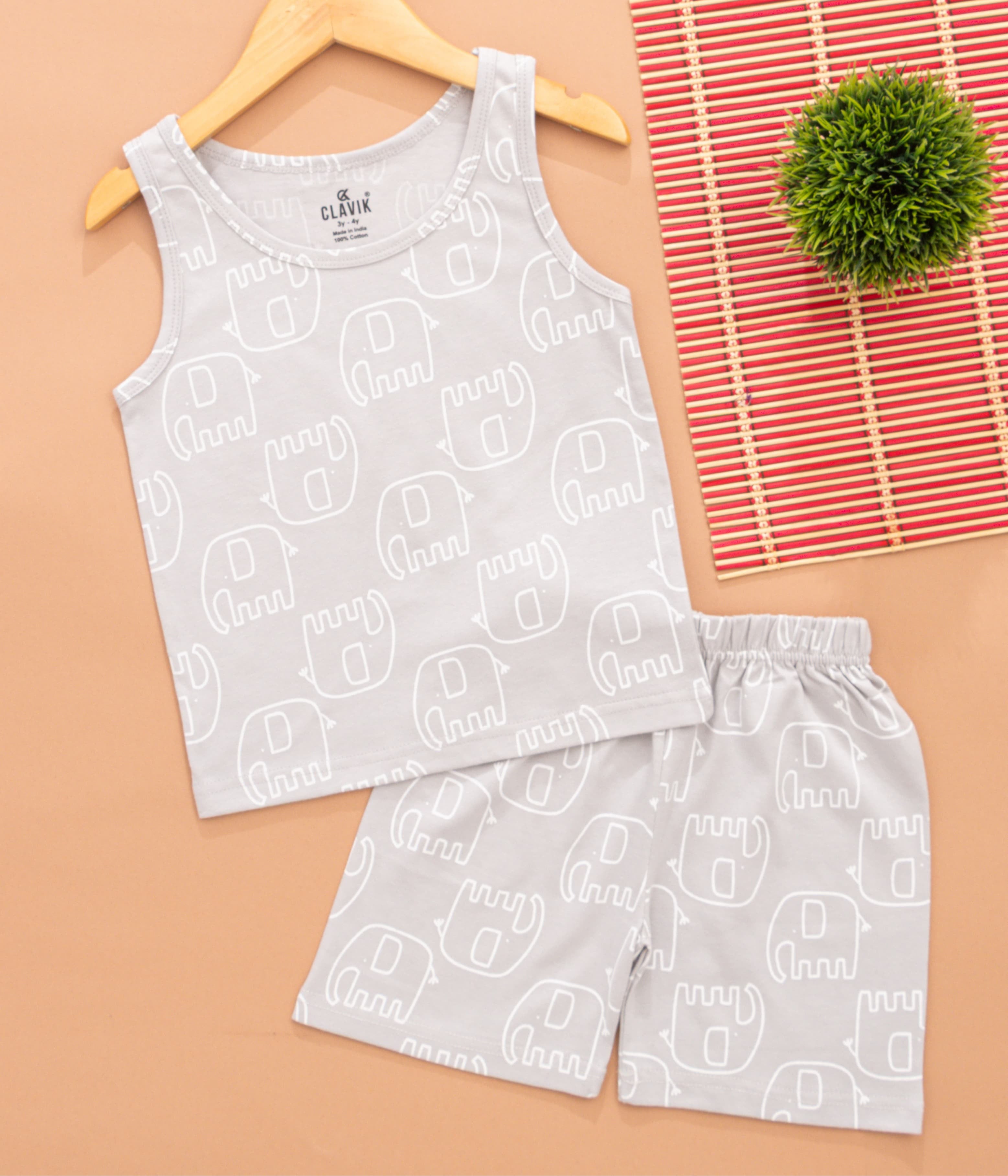 Boys Sleeveless T-Shirt with Shorts