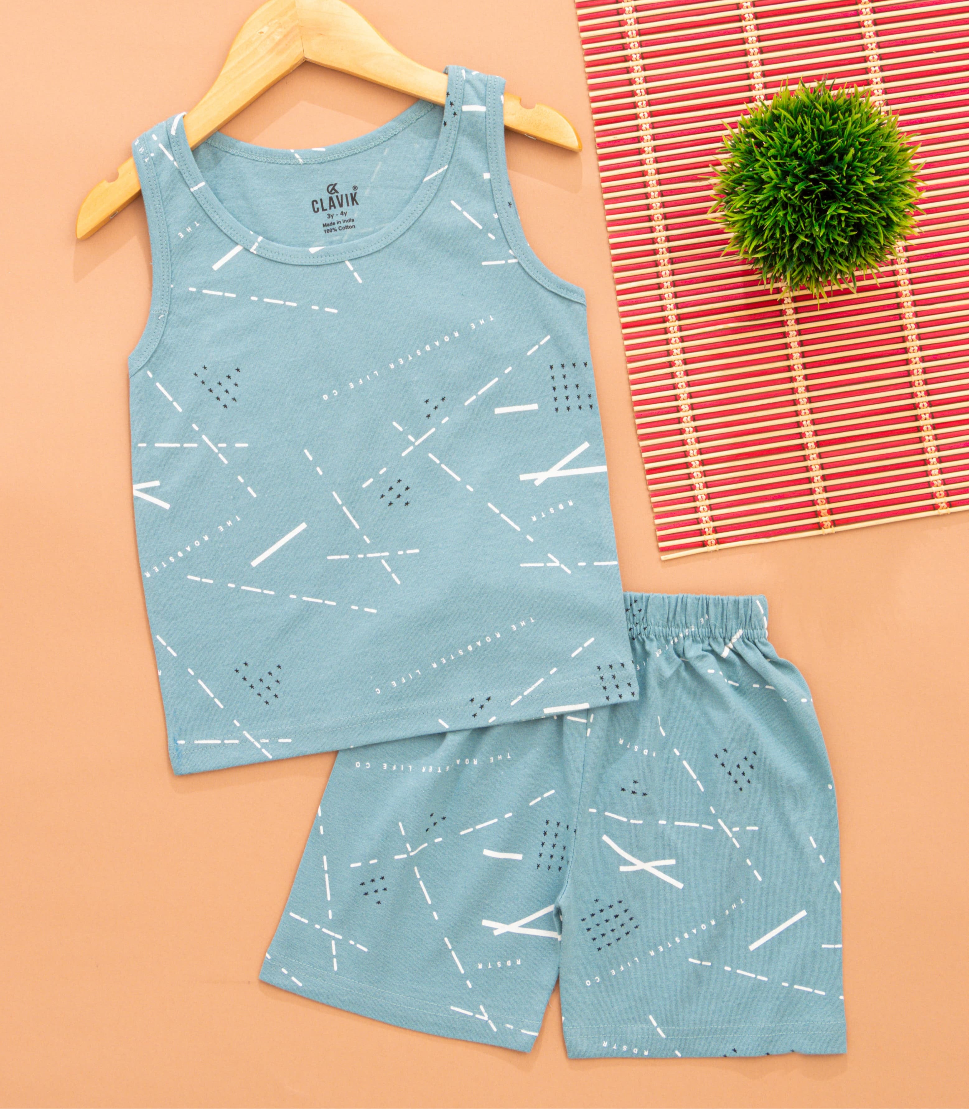 Boys Sleeveless T-Shirt with Shorts