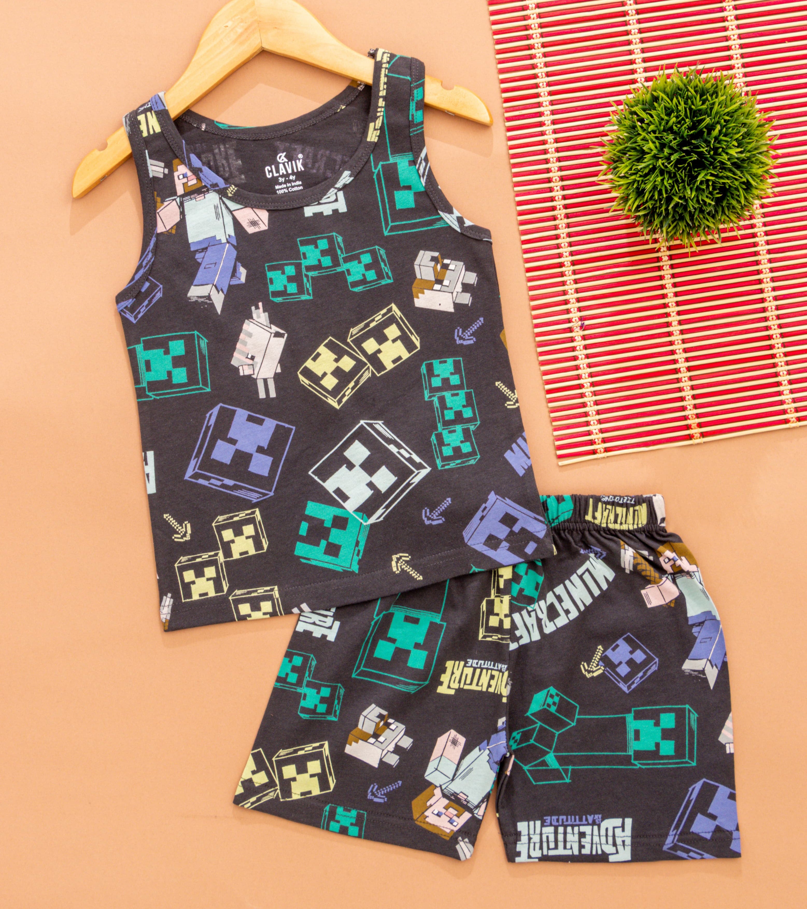 Boys Sleeveless T-Shirt with Shorts