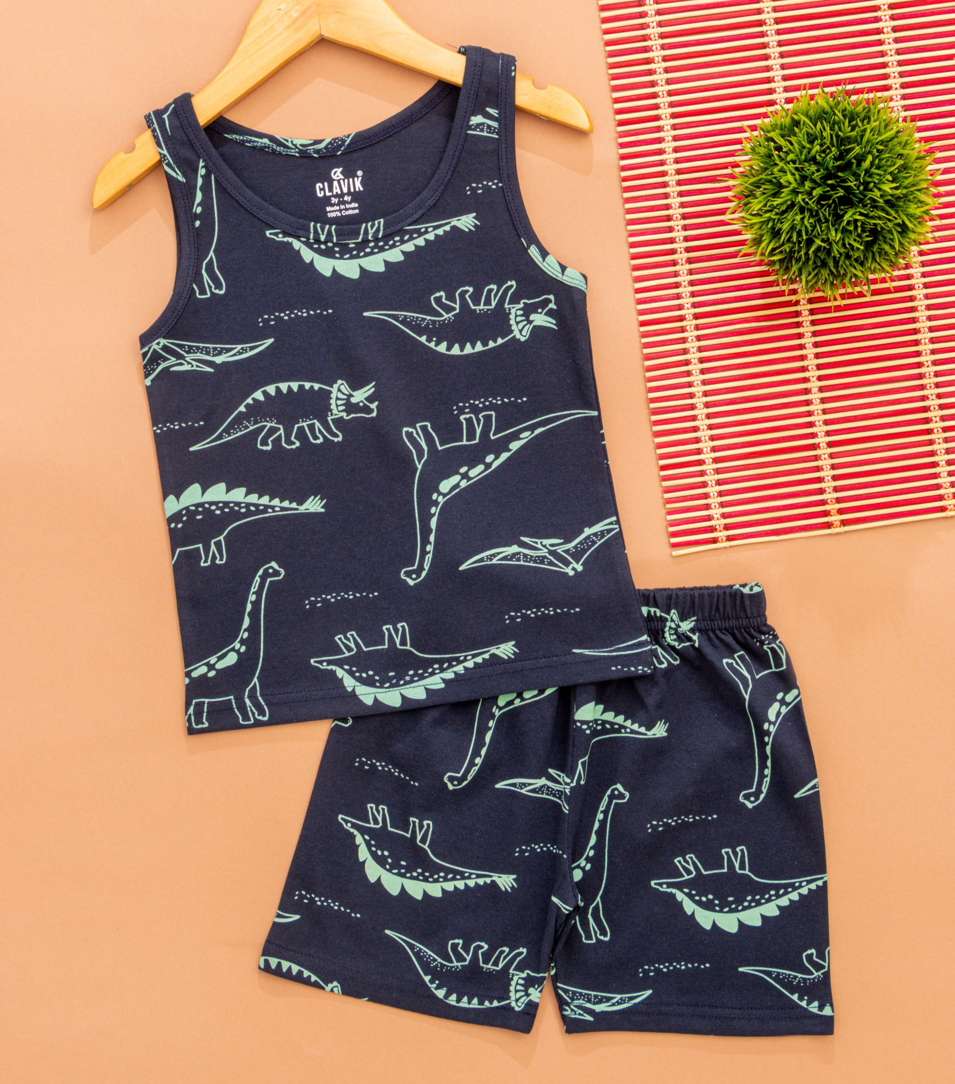 Boys Sleeveless T-Shirt with Shorts