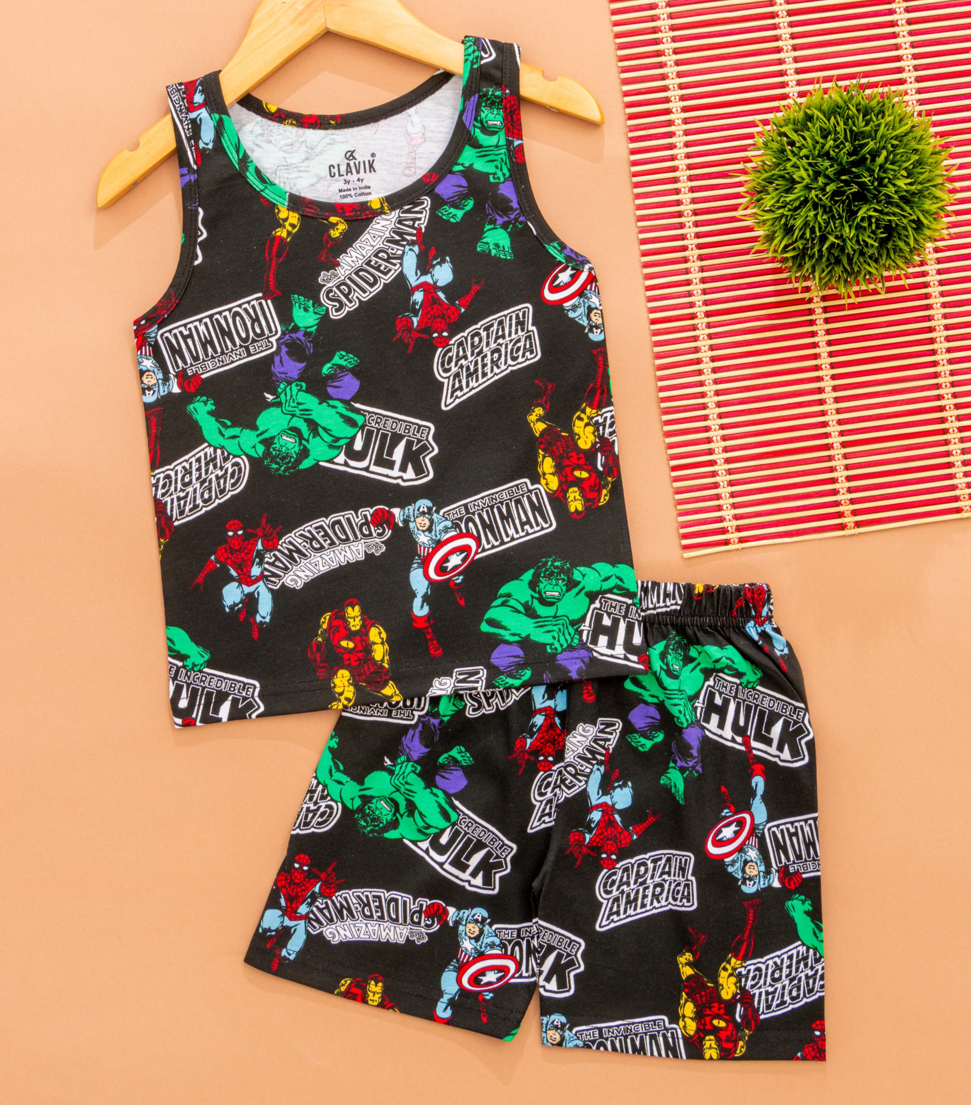 Boys Sleeveless T-Shirt with Shorts