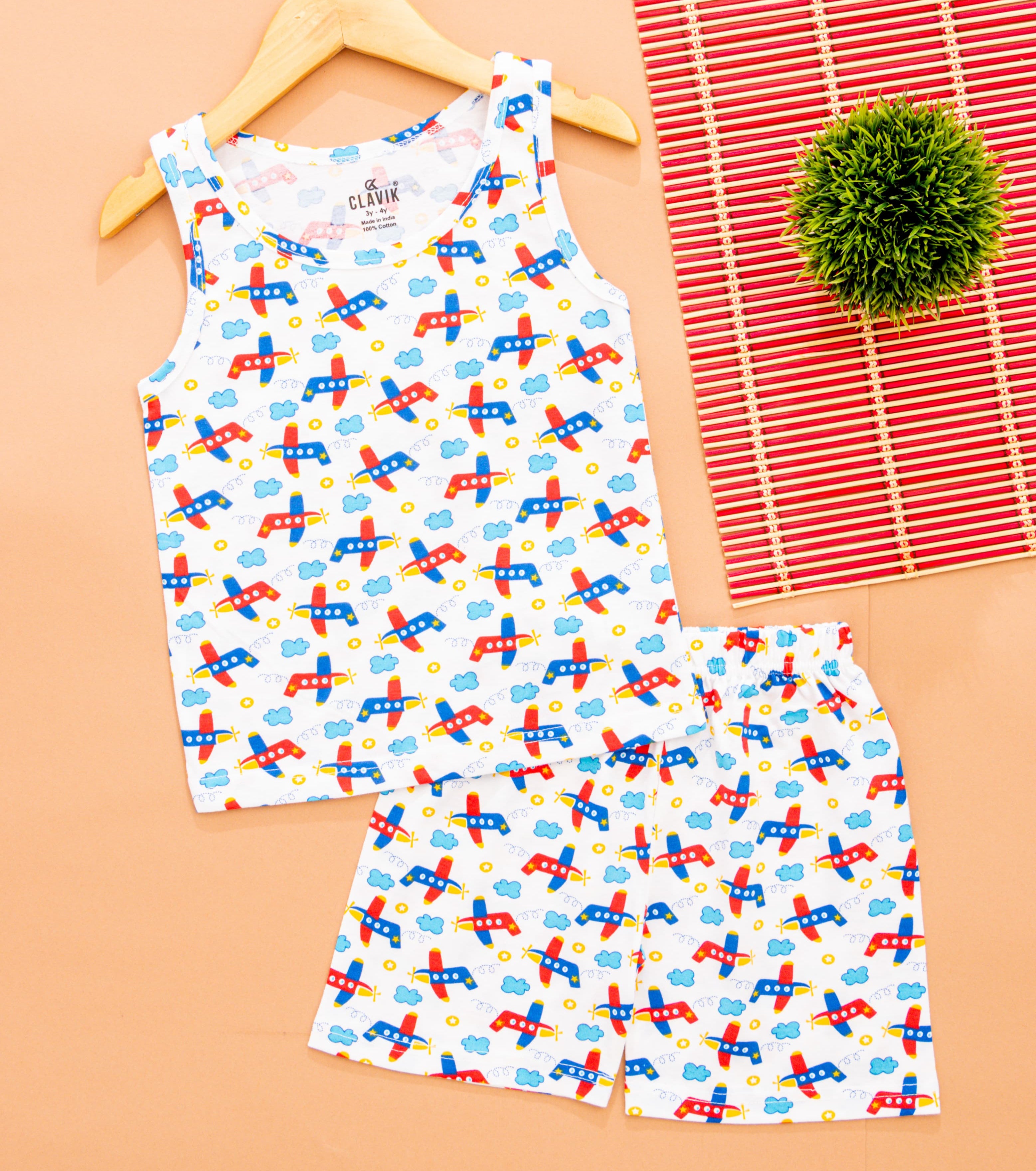 Boys Sleeveless T-Shirt with Shorts