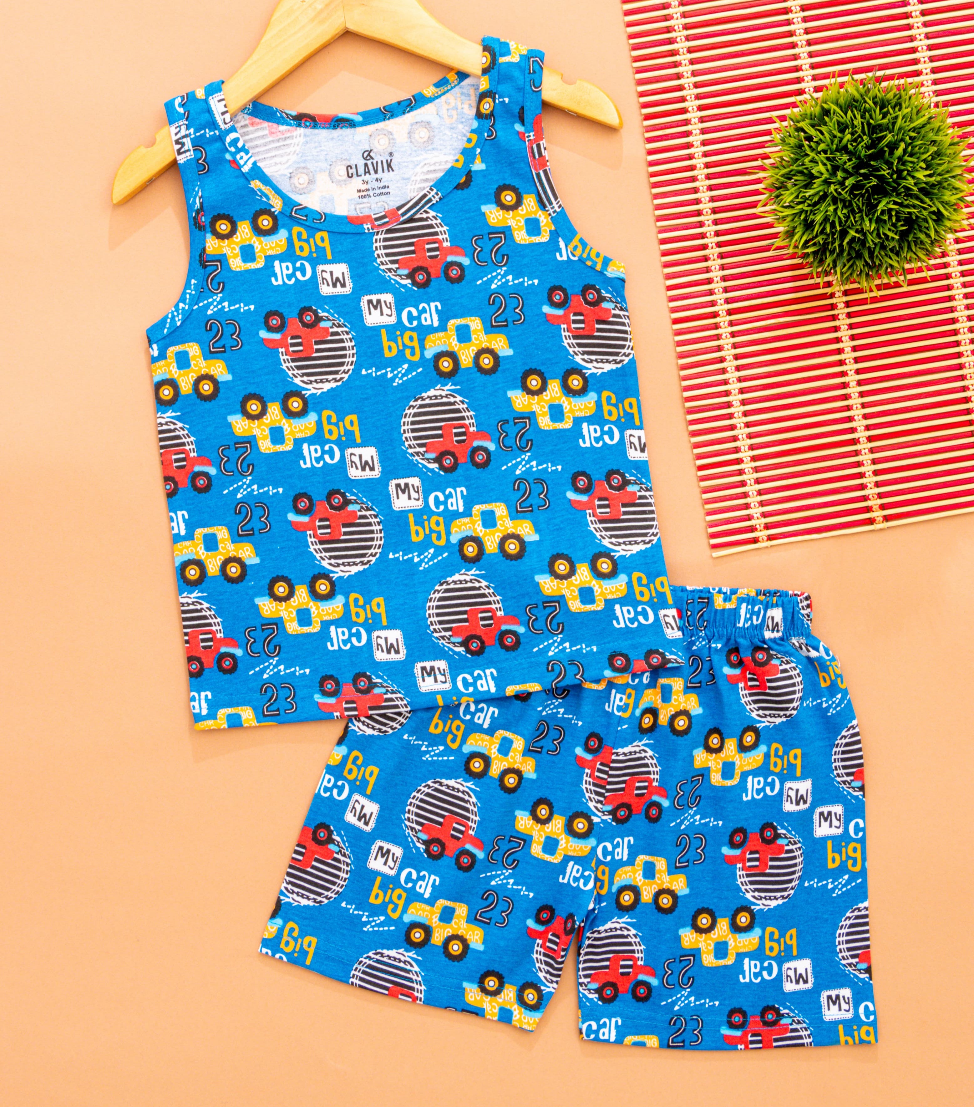 Boys Sleeveless T-Shirt with Shorts