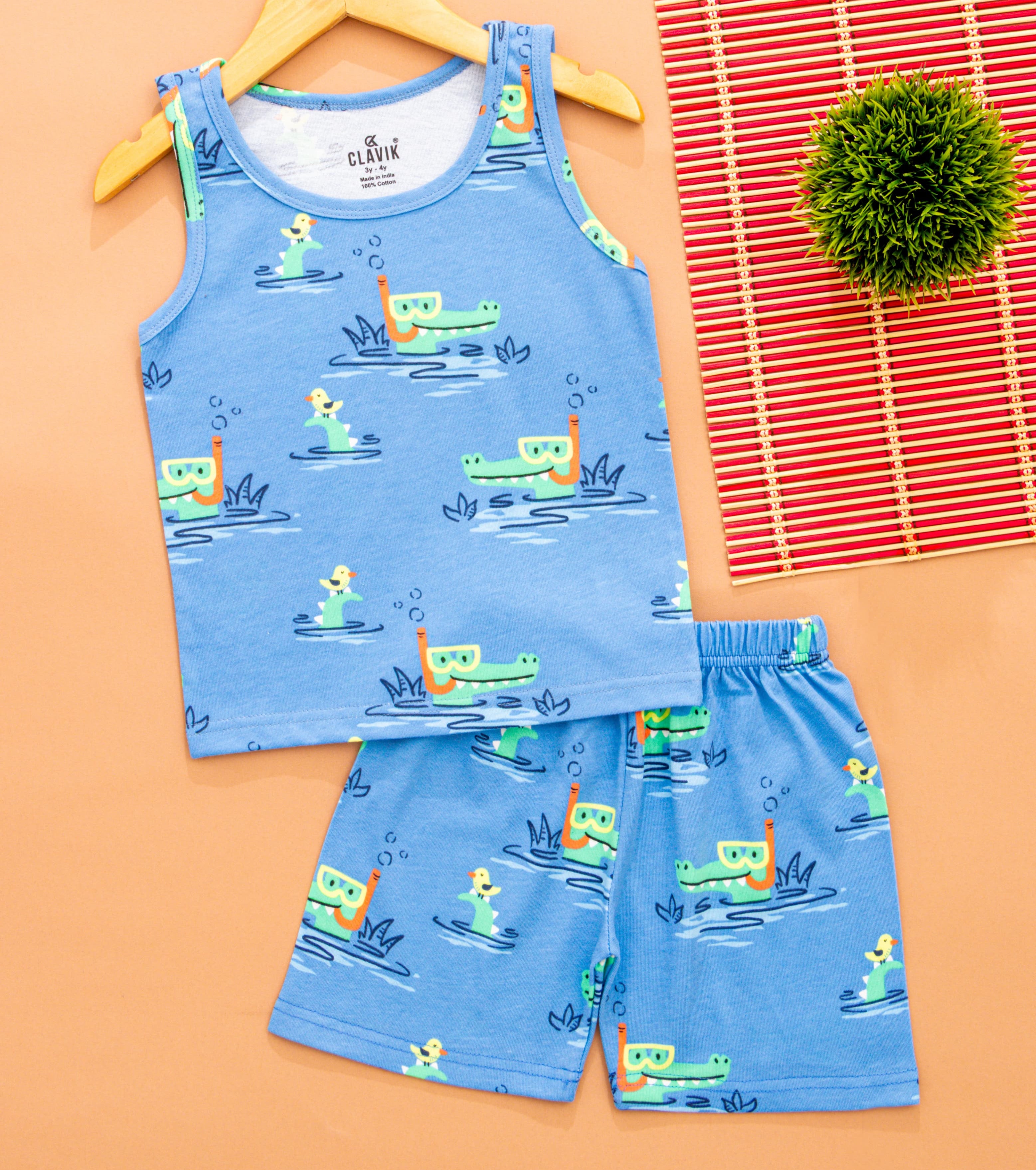 Boys Sleeveless T-Shirt with Shorts