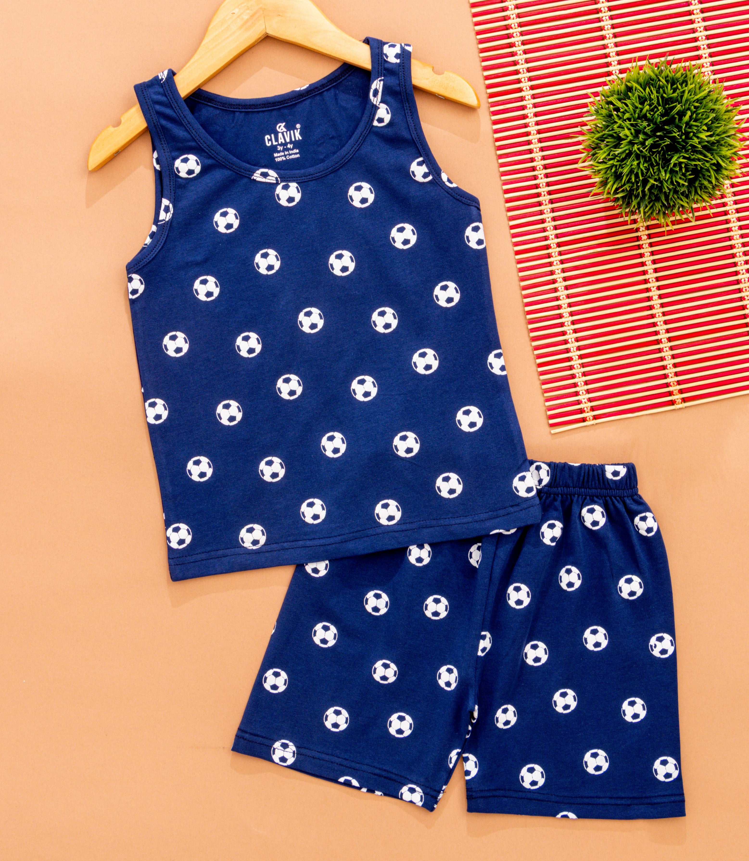 Boys Sleeveless T-Shirt with Shorts
