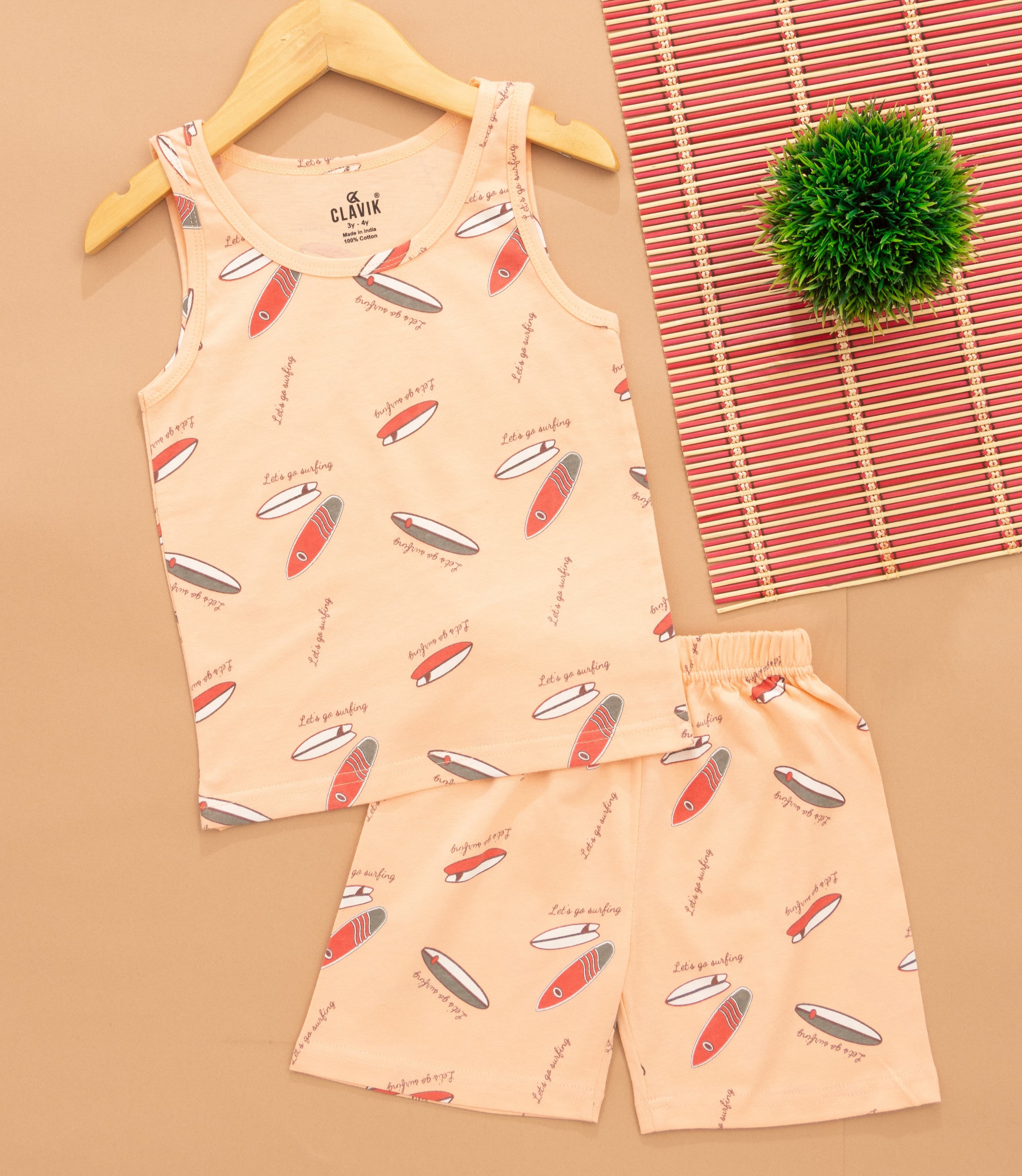 Boys Sleeveless T-Shirt with Shorts