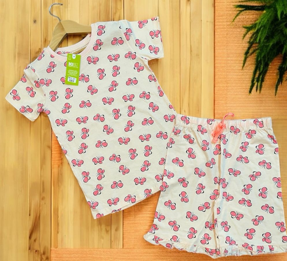 Girls Frill Shorts Set