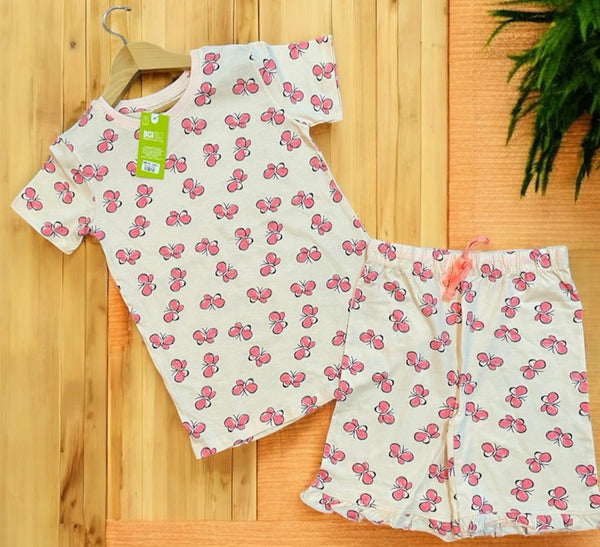 Girls Frill Shorts Set