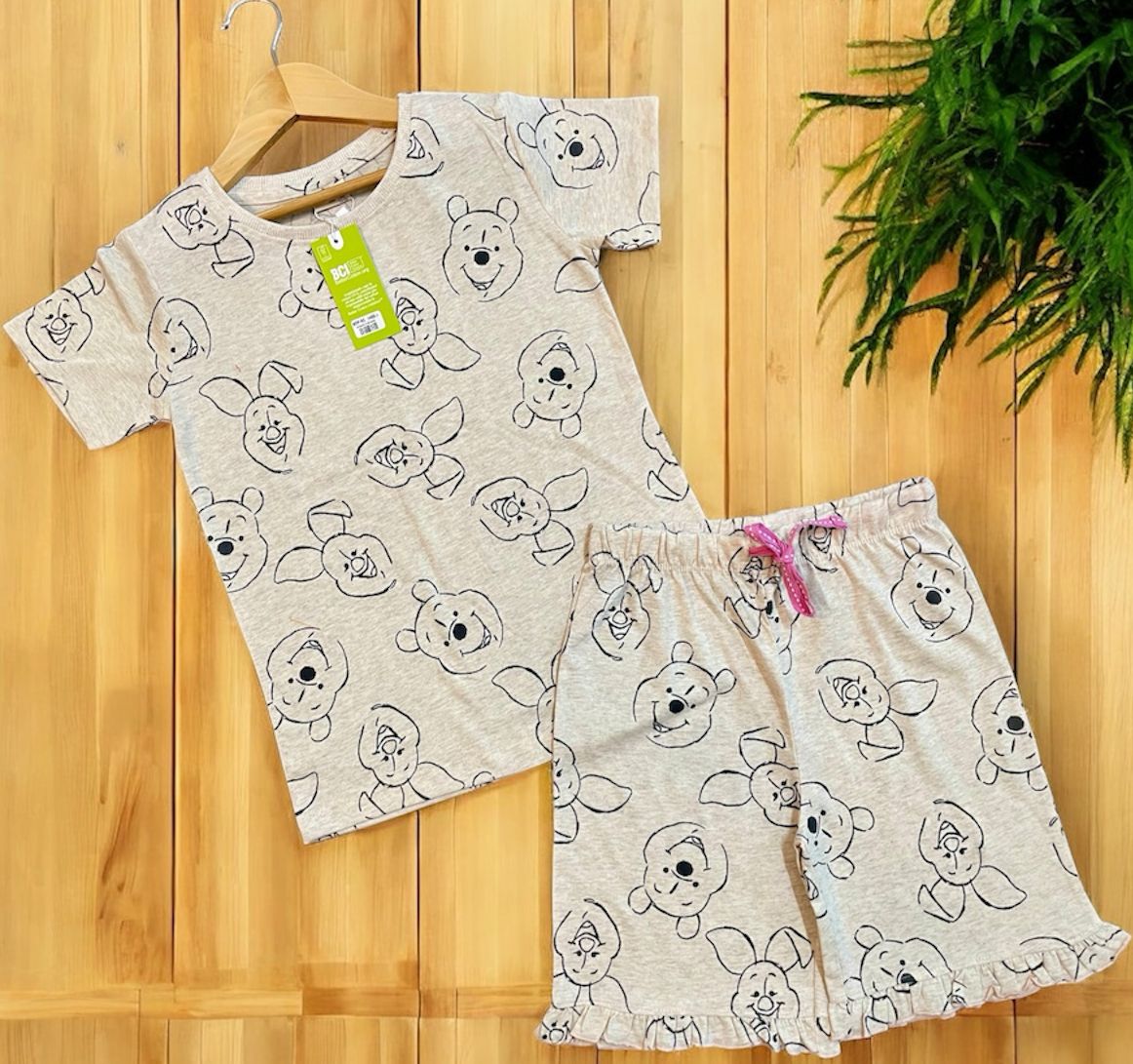 Girls Frill Shorts Set