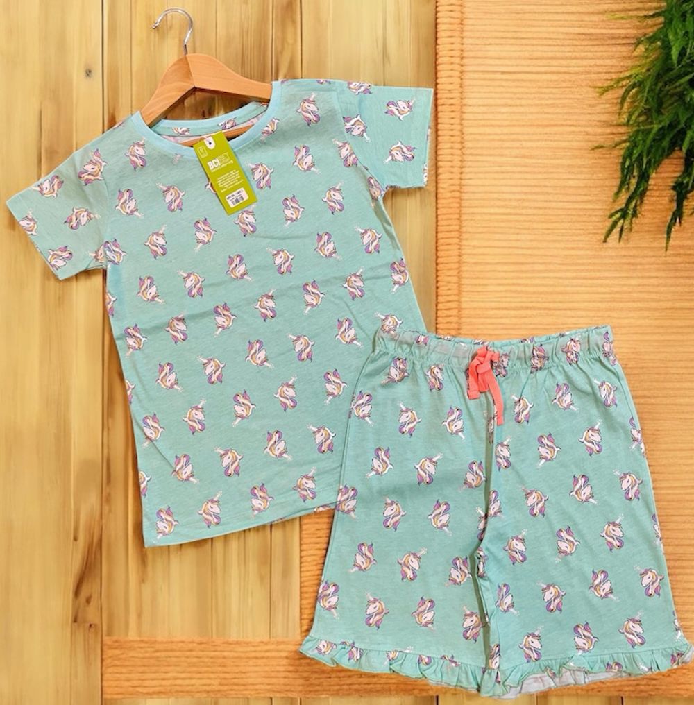 Girls Frill Shorts Set