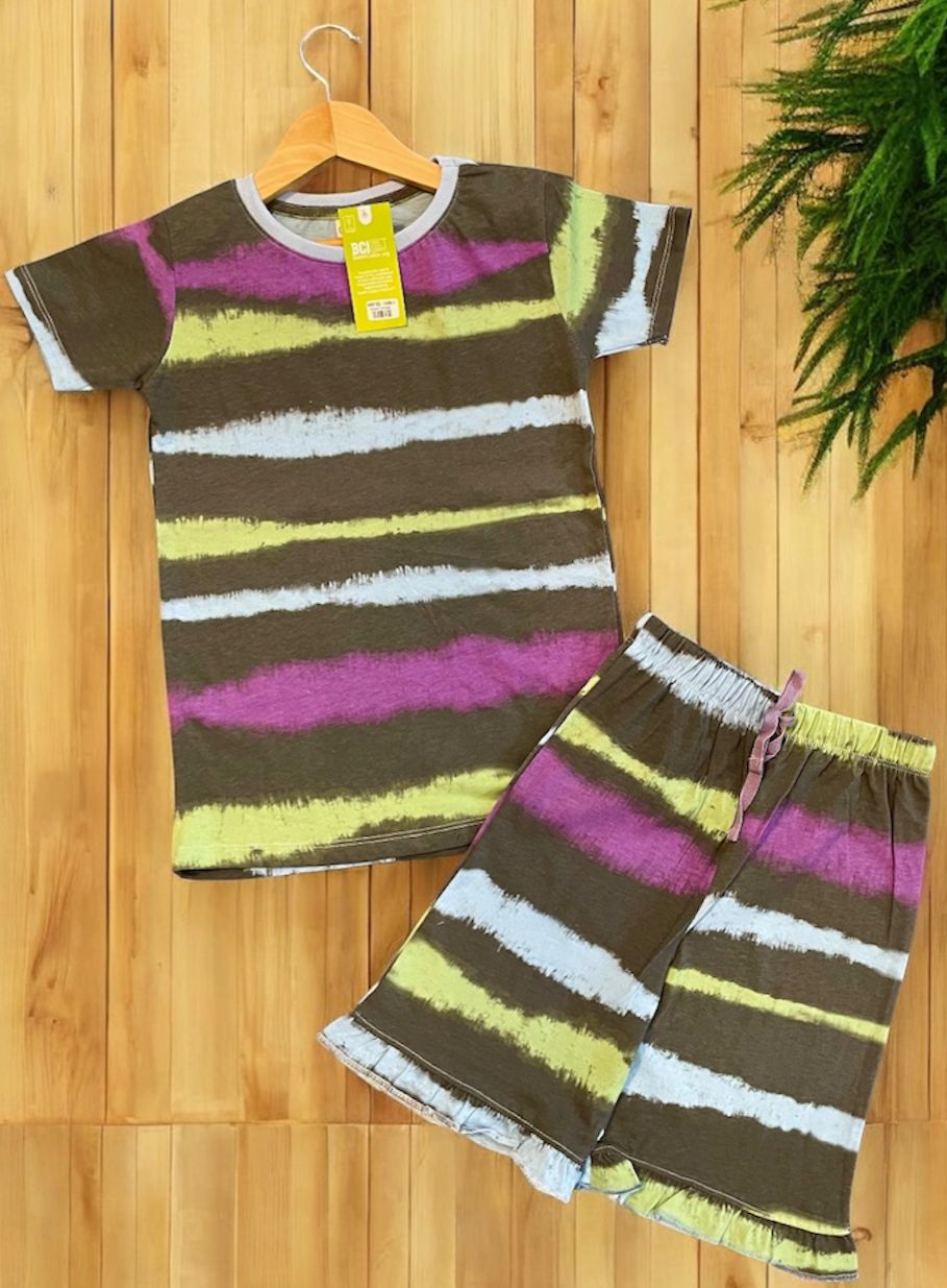 Girls Frill Shorts Set