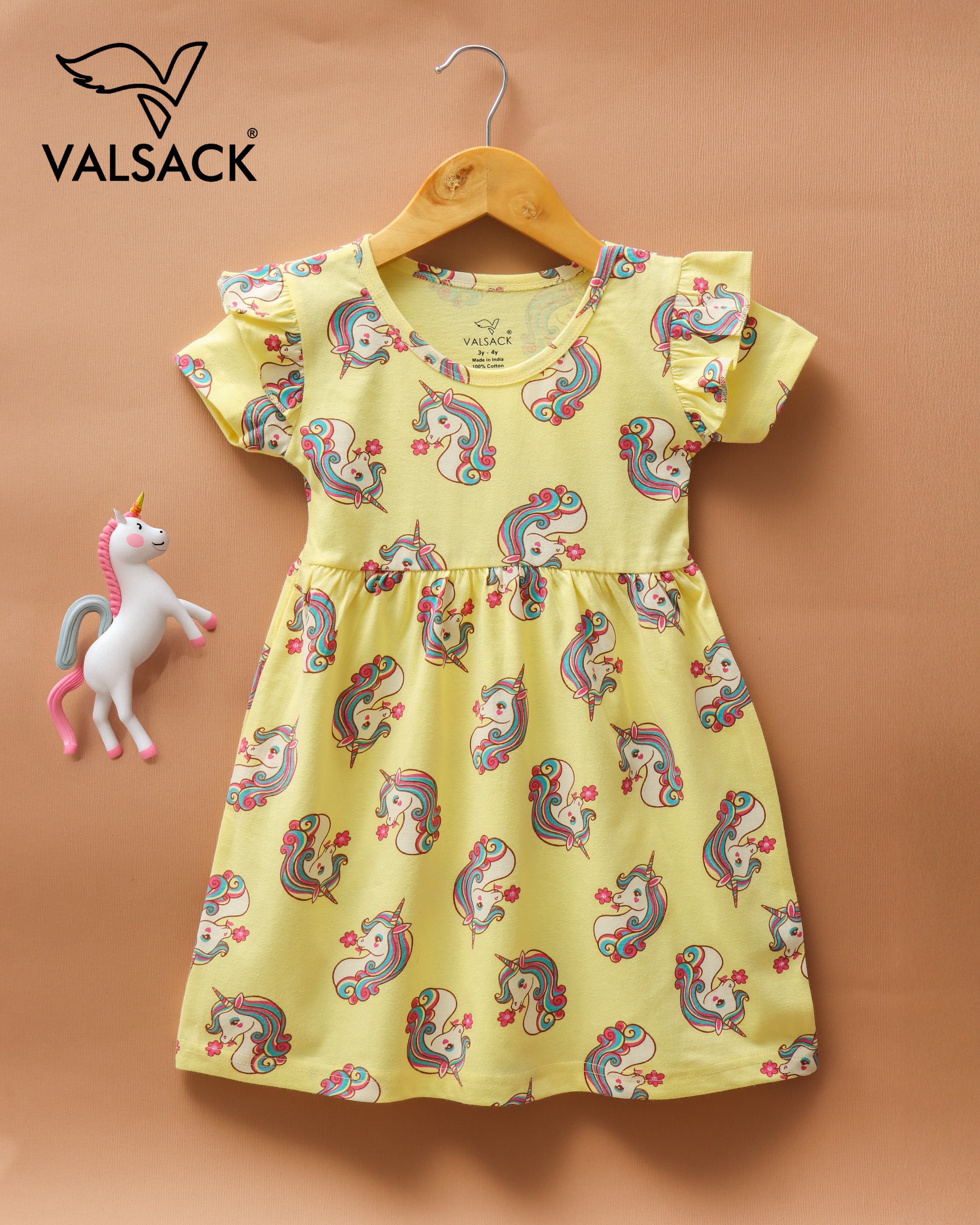 Girls Frill Sleeves Frocks 1.0