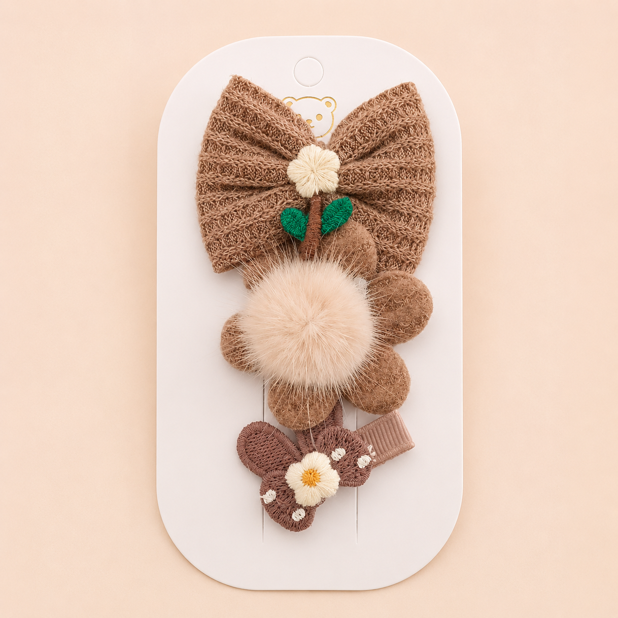 Cocoa Flower Pom