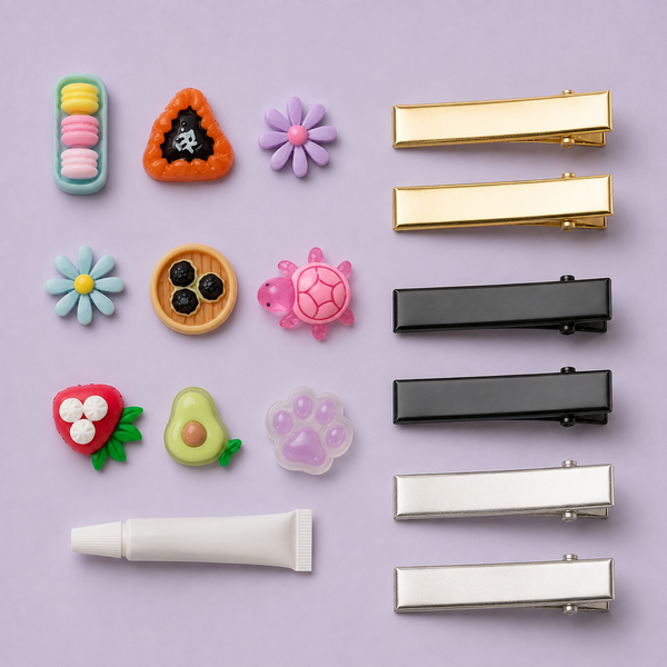 DIY Mini Charm Hair Clip Making Kit